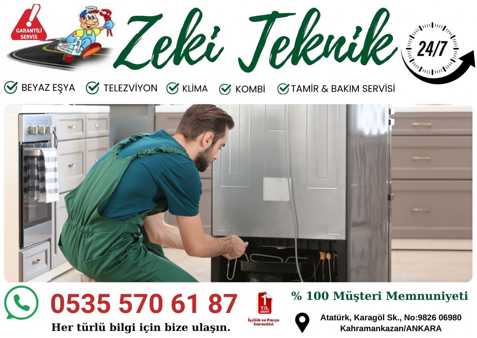 Kahramankazan Buzdolabı Servisi